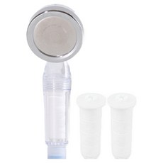 AQUADUO 旅行用過濾蓮蓬頭+替換濾芯 2入組, 1組, 單色