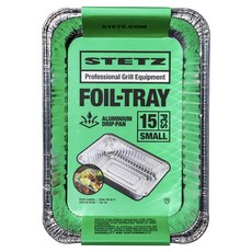 Stetz BBQ烤肉架集油盤 小型, 銀色, 15個