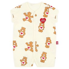 Care Bears Care Bears有機短袖滿版嬰兒連身衣