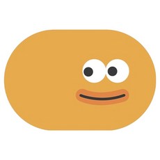 다다랜드 몬스터 캐릭터 빨아쓰는 색감 규조토 발매트, 옐로우