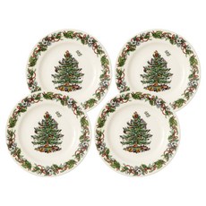 스포드 포트메리온 크리스마스트리 리스 중접시 세트, 혼합색상, 1세트, 19cm(4p)