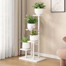 썸즈마인 層架花盆整理架, 白色框架 白色板, 5層