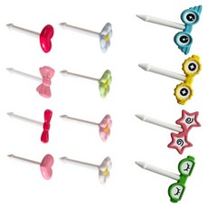 可愛 Cuteme 蝴蝶結與花朵裝飾插牌 MP305 8款 + Cuteme 眼鏡裝飾插牌 MP082 4款組合, 1套