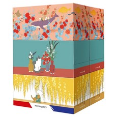 morning glory Art優質2層盒裝面紙 3款 各2盒, 1組