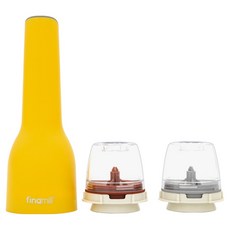 파이나밀 2세대 USB 전동 그라인더 옐로우, 1개, 80ml