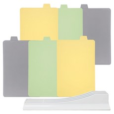 Camellia現代索引砧板6p + 砧板架組, 黃色 2個+薄荷綠 2個+淺灰色 2個+砧板架, 1套