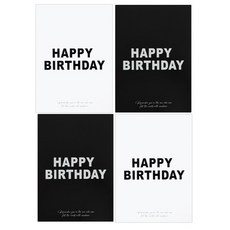 OLIVEPARTY 生日海報 2款 x 2張 文字 C套組, 1套