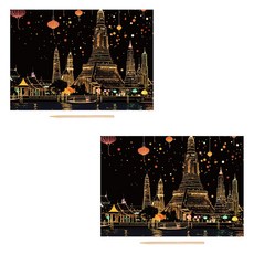 알로데 그래피티 스크래치 페인팅 2p 세트, TYPE02 치앙마이, 1세트