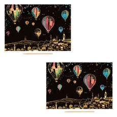 알로데 그래피티 스크래치 페인팅 2p 세트, TYPE03 열기구, 1세트