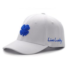 BLACK CLOVER 優質幸運草9高爾夫運動帽, 白色, 1個