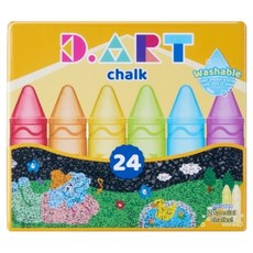 Diat可水洗易擦除戶外用粉筆, 1個, 24 種顏色