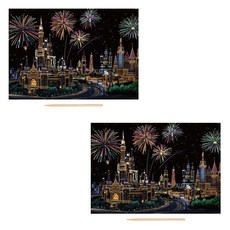 알로데 그래피티 스크래치 페인팅 2p 세트, TYPE04 드림캐슬, 1세트