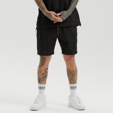 LIFEWORK 霓虹抽繩網眼口袋短褲