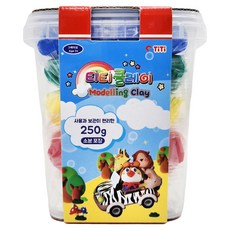 티티 클레이, 빨강, 노랑, 초록, 파랑, 하양, 1개