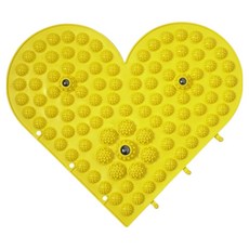 Thumbs Mine 高級足部指壓墊 33 x 33 cm, 愛心黃色, 1個