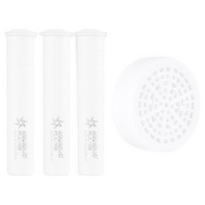 AQUADUO Blossom蓮蓬頭PLA替換長濾芯 3入+頭部混合濾芯組, 1組, 單色