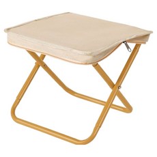 디어까사 초경량 휴대용 접이식 일체형 폴딩 파우치 의자, 1개, 베이지