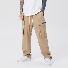 LIFEWORK 男女通用 L2 亞麻半寬版工裝褲