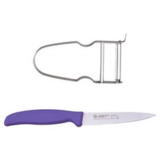 AMBROGIO SANELLI 山里尼 不鏽鋼紫色刀具組, 1套, 削皮刀 + 水果刀