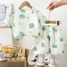 兒童涼感短袖睡衣上下套裝