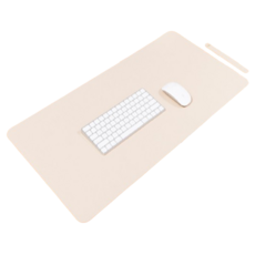 QUEENCO 書桌長滑鼠墊 70 x 35 cm, 米色, 1個