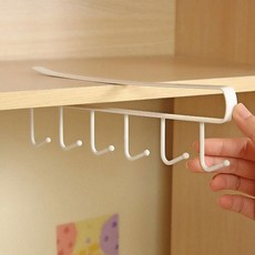 옷장 선반 틈새 수납 정리 걸이, 화이트, 2개