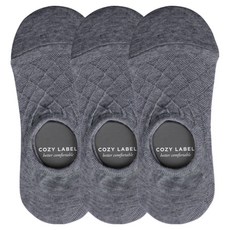 코지라벨 여성용 파스텔 메쉬 체크 페이크삭스 3켤레 세트