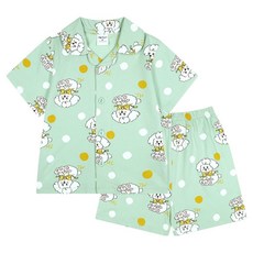 mollimelli friends 兒童款小毛球短袖睡衣組