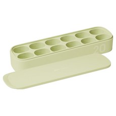 모윰 유아용 이중밀폐 이유식 큐브 20ml 12구, 240ml, 피스타치오, 1개