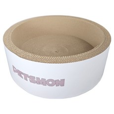 PETSMON 貓咪圓形抓板, 棕色, 1個