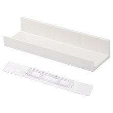 Yoonthepick 免鑽孔壁掛式多用途置物架, 白色, 1層