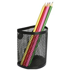 코코로이 마그네틱 철제 반원 연필꽂이, 블랙, 1개