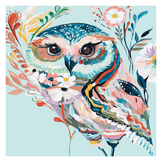 KUMI HANDS 趣味動物帆布型鑽石畫, 14 貓頭鷹, 1個