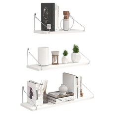 Levenraum 多用途壁掛式層架 3件組, 白色, 1層