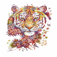 KUMI HANDS 趣味動物帆布型鑽石畫, 11 老虎, 1個