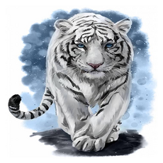 KUMI HANDS 趣味動物帆布型鑽石畫, 10 豹, 1個