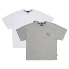 YALE KIDS 兒童透氣Yale拱形標誌短袖棉質T恤 YJPT2PE23292 2件組