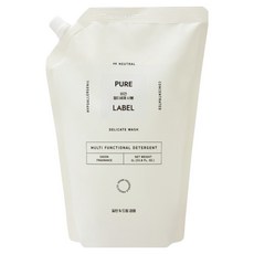 PURE LABEL 純素多功能皂香洗衣液 補充包, 1個, 1L