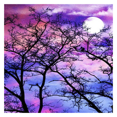 Kumi Hands 神秘月亮畫布型鑽石畫, ZY-2914, 1個