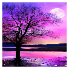 Kumi Hands 神秘月亮畫布型鑽石畫, ZY-2916, 1個