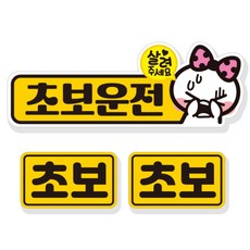 JEJEDECO 新手駕駛必備 車用可拆卸反光磁性貼紙 3件組 NC006, 1套, 混合顏色