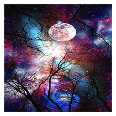 Kumi Hands 神秘月亮畫布型鑽石畫, ZY-2908, 1個