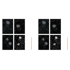 Allode 沙畫刮畫 19.5 x 27 cm, TYPE02 宇宙, 2個