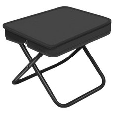 InMUSE 超輕量折疊露營椅 便攜式椅凳, 1個, 黑色