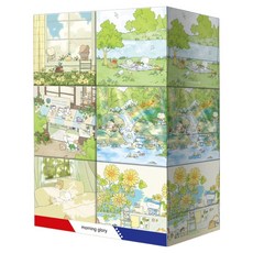 morning glory Art優質天然紙漿迷你美容紙巾 2層 6種組, 6個