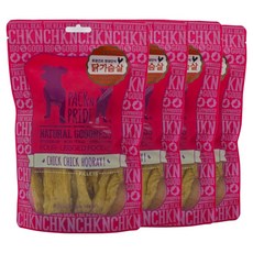 팩앤프라이드 반려동물 동결건조 간식, 닭가슴살, 99g, 4개