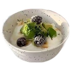 Erbo感性復古陶瓷燕麥碗, 白色, 1個