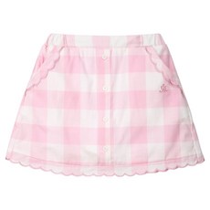 Perimitz 女童格紋扇貝邊短裙 P2521S601