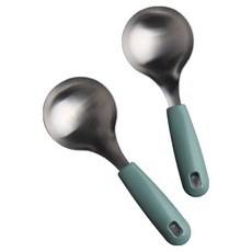 Inspoon 304不鏽鋼迷你湯勺, 薄荷綠, 2個