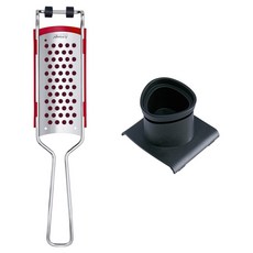 triangle 三角牌 帕瑪森刨絲器 + 安全握把組 銀色, 1套